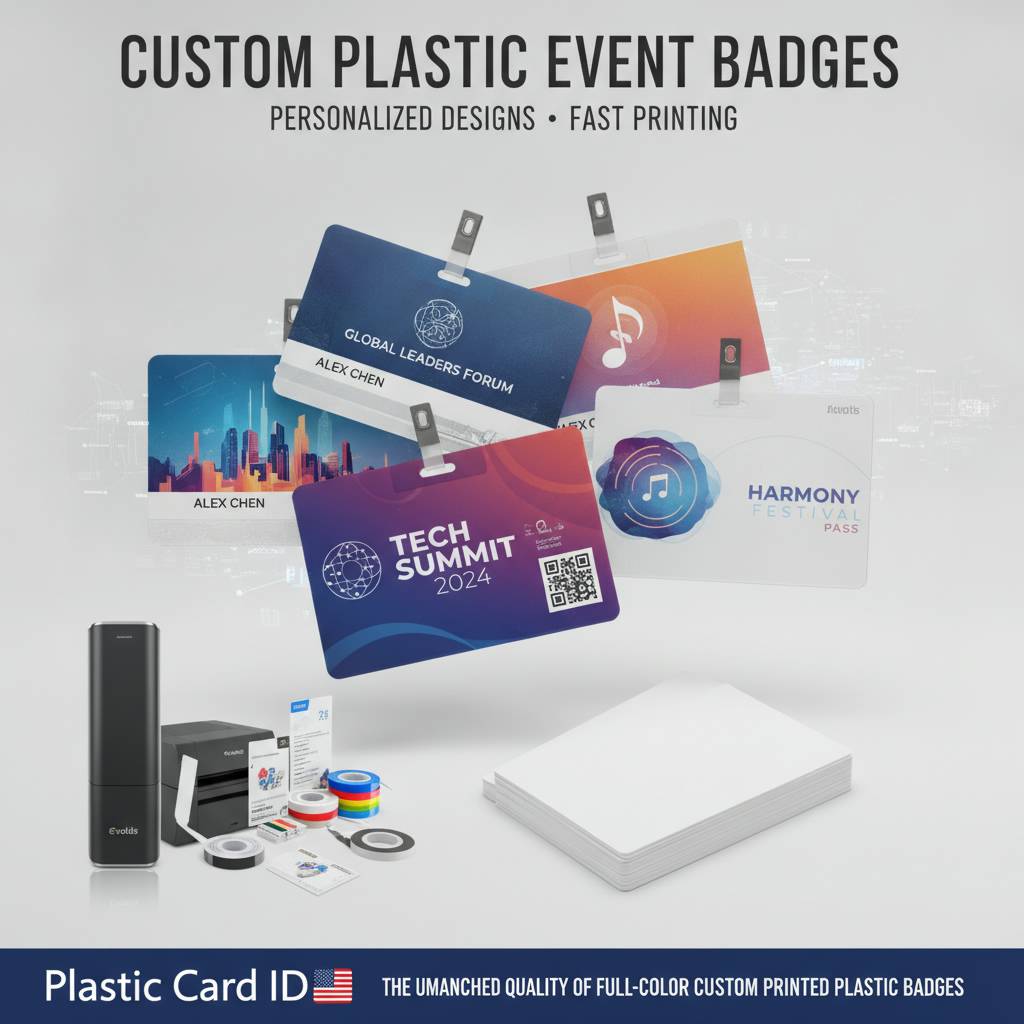 The Unmatched Quality of Full-Color Custom Printed Plastic Badges