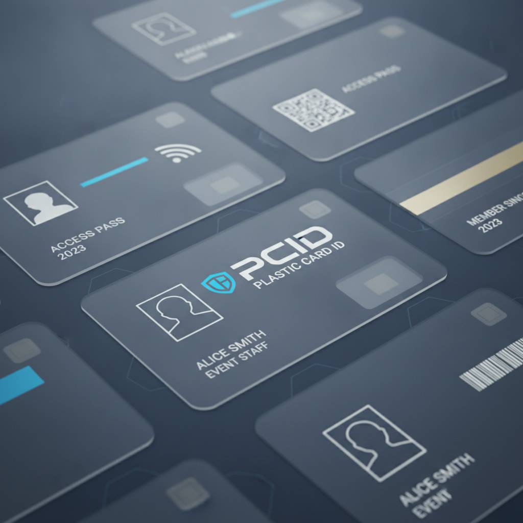 PVC ID Badges for Staff Identification and Access Management